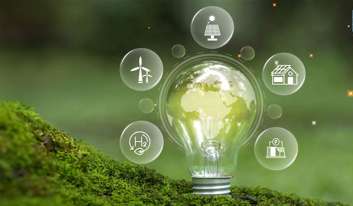 Green Energy and Solar Power Plant