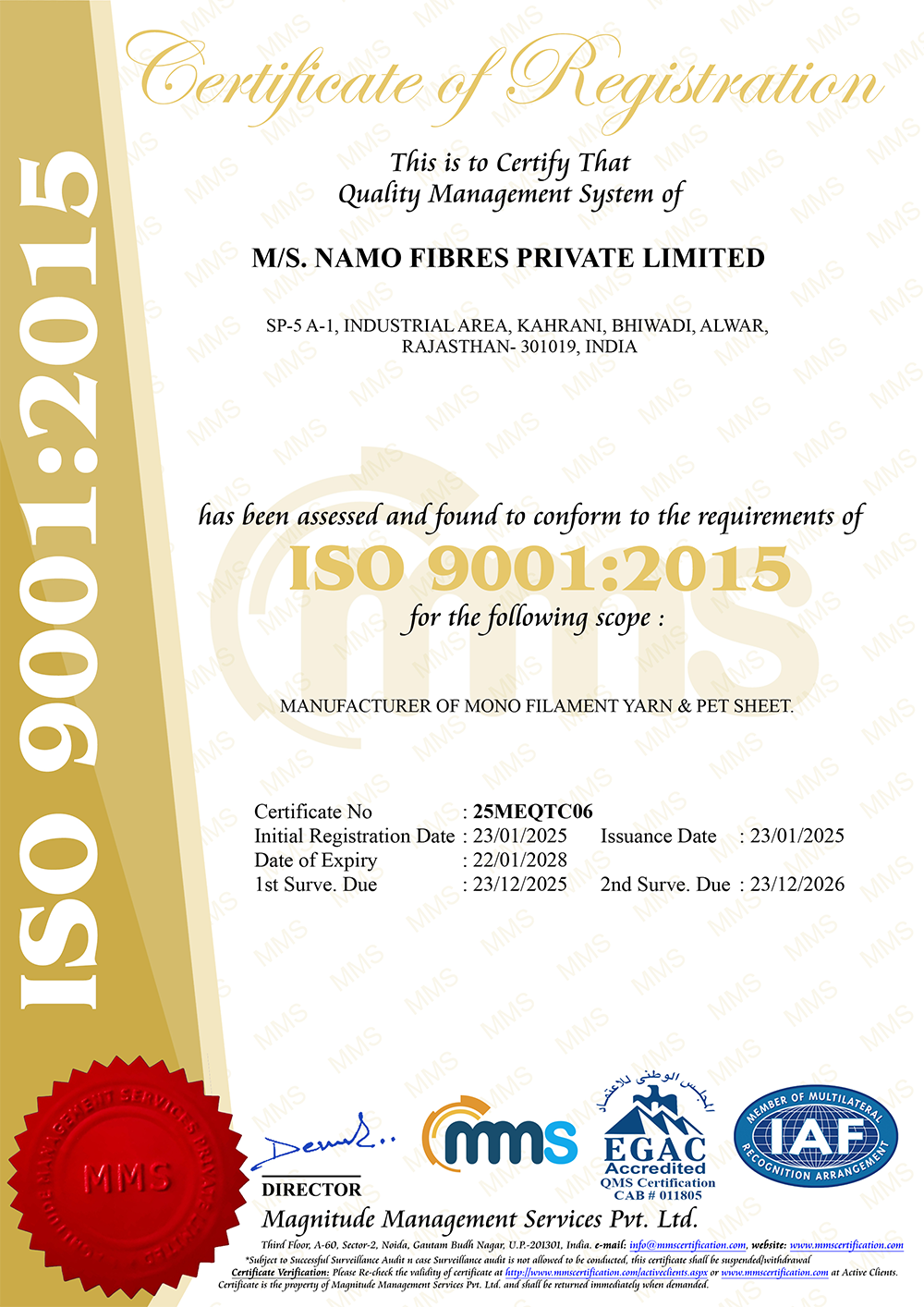 Quality Management System ISO 9001 2015